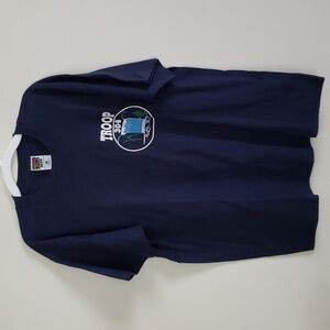 Troop 304 girl scout troop short sleeve tee, 90s tee, single stitch, Navy blue